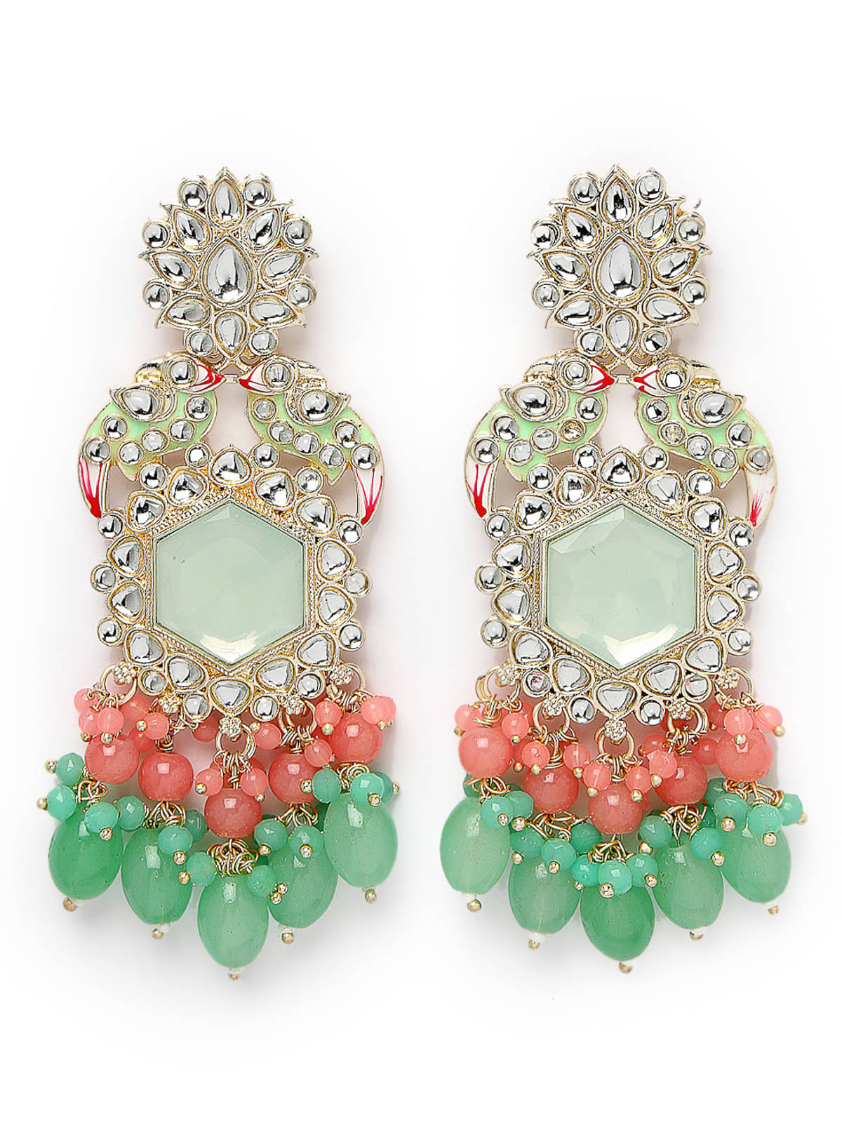     			Studio Sukkhi - Multi Color Drop Earrings ( Pack of 1 )
