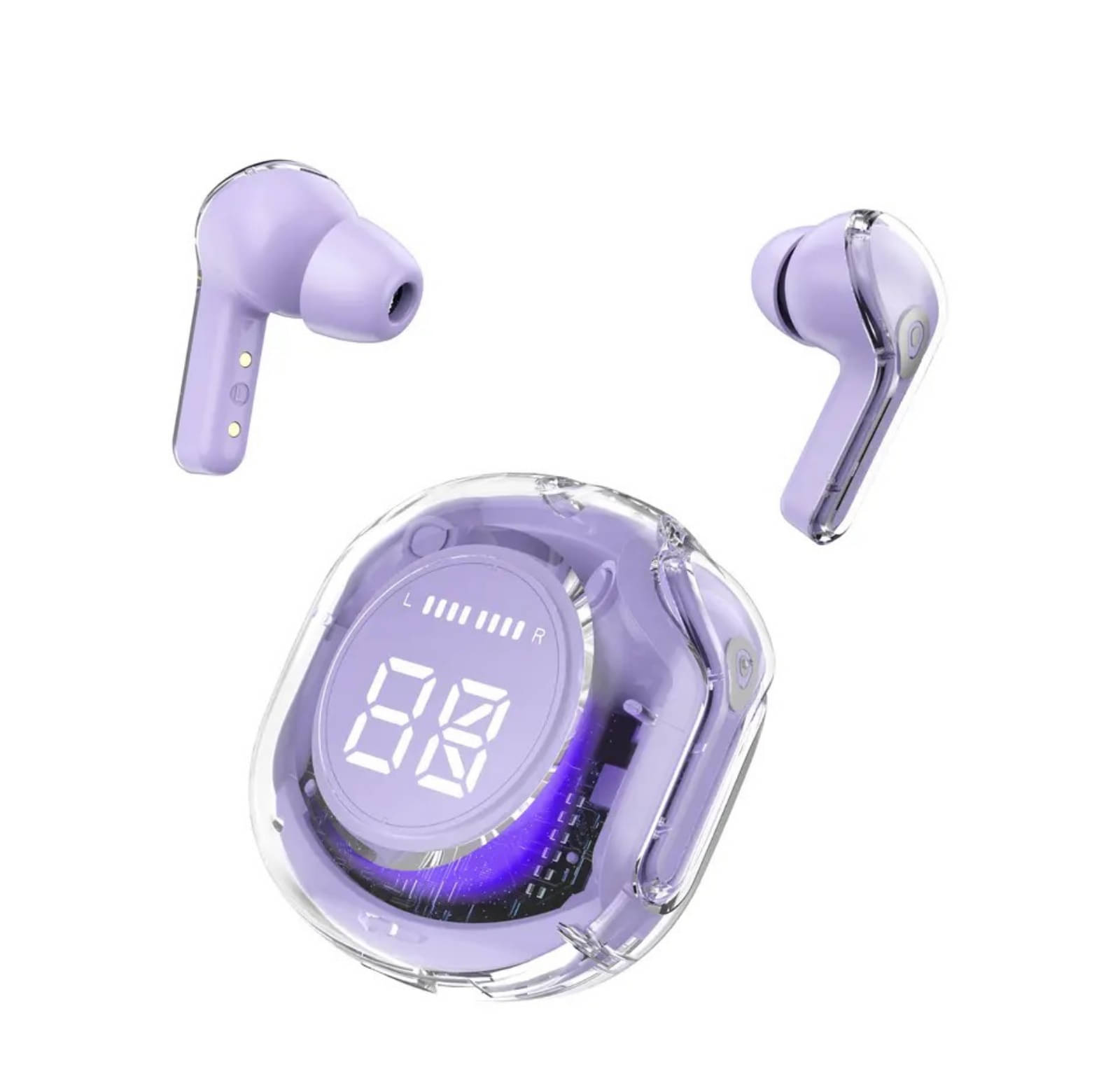     			VEhop Ultrapods Pro Bluetooth True Wireless (TWS) In Ear 30 Hours Playback Low Latency,Powerfull bass IPX4(Splash & Sweat Proof) Blue