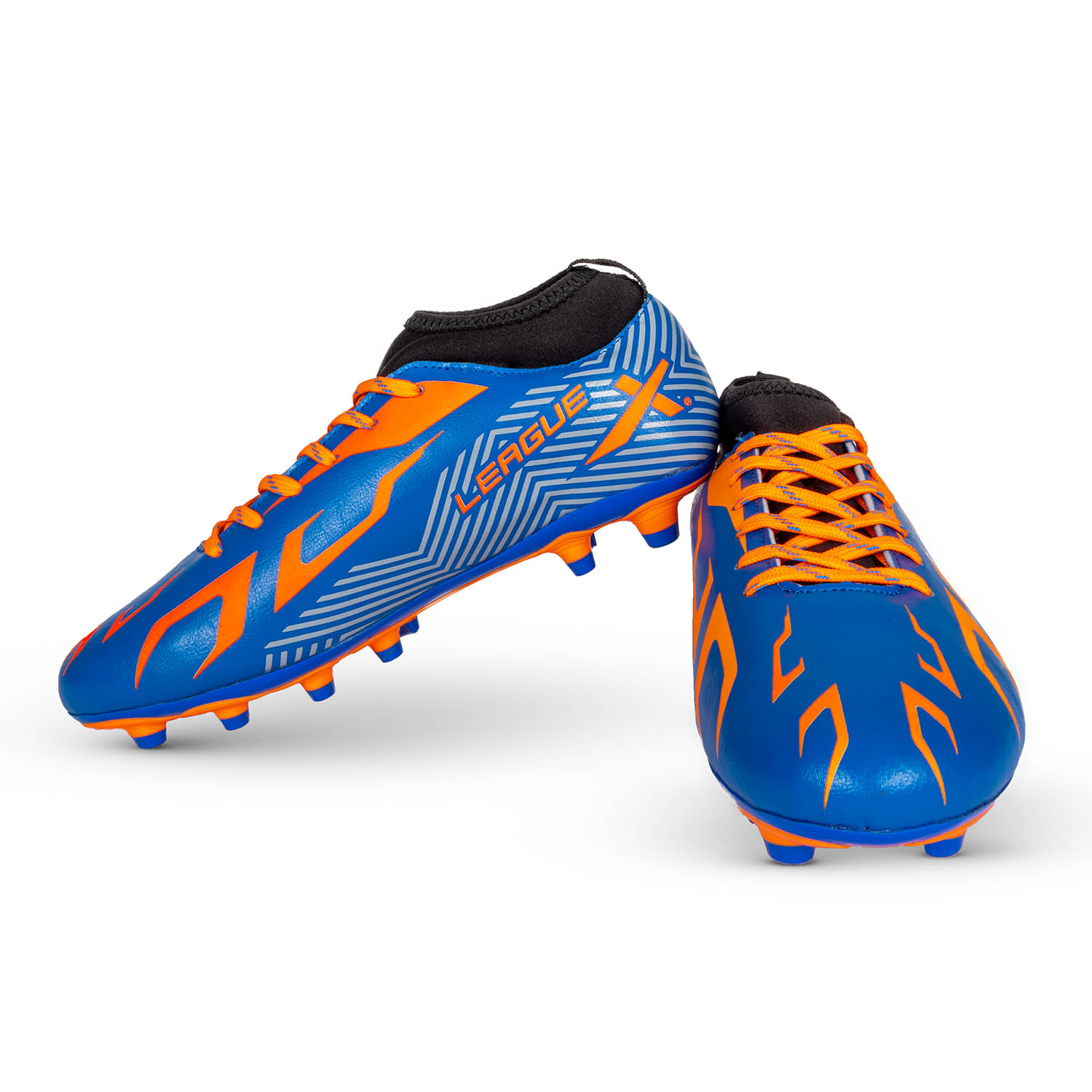 Vector X League Orange Multi Color Football Shoes Vector X League Orange Multi Color Football Shoes