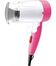 geemy - 1600 Watt Foldable Pink 1600W Hair Dryer