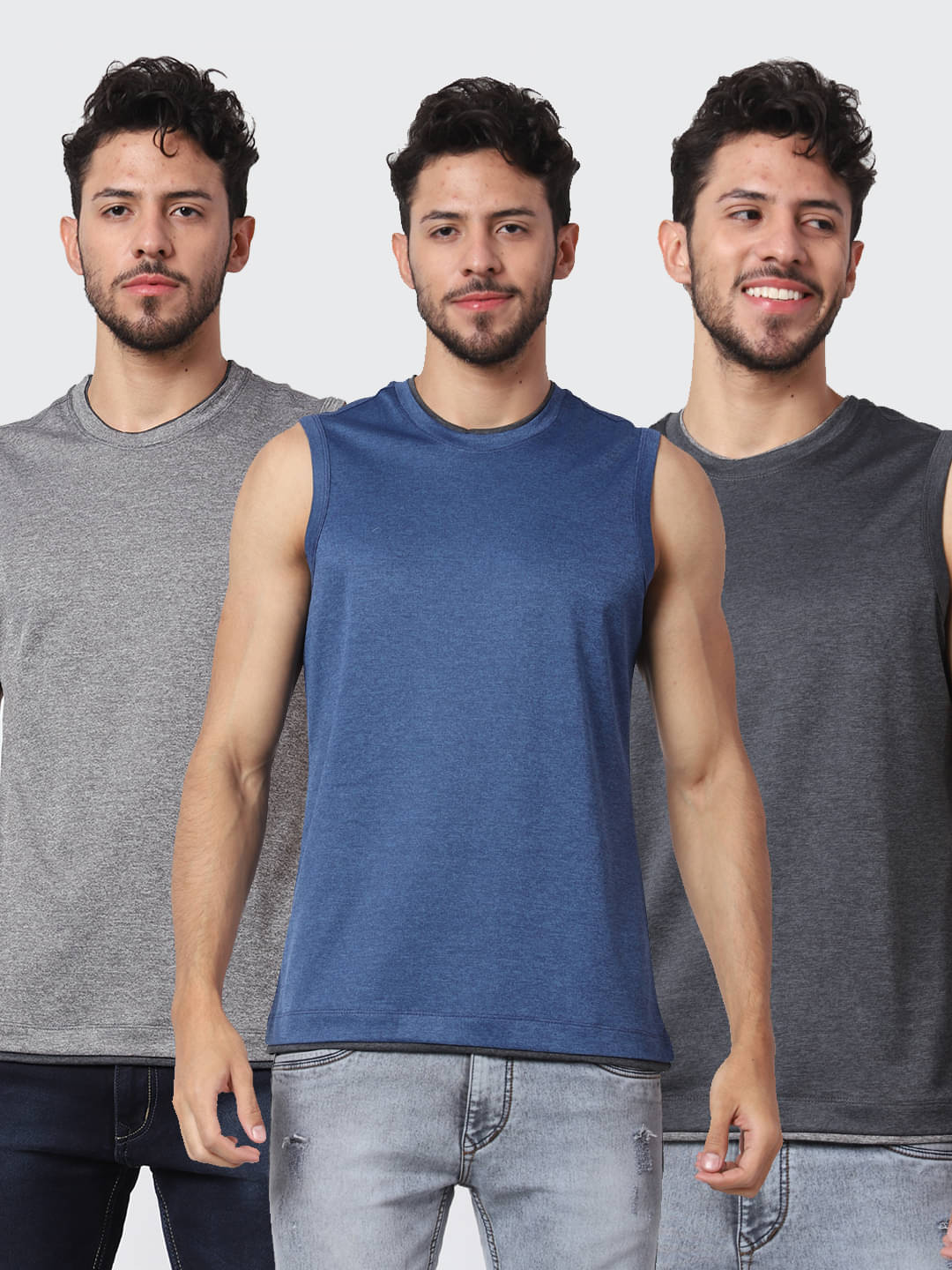 strucker Pack of 3 Polyester Sleeveless vest For Men ( Multi ) strucker Pack of 3 Polyester Sleeveless vest For Men ( Multi )
