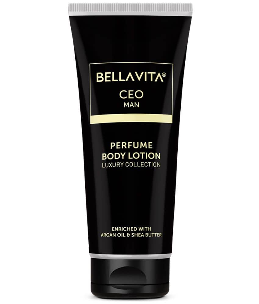 Bella Vita Luxury Intense CEO Man Body Perfume Lotion for Nourishing, Hydrating, Soft, Supple & Healthy Skin with Argan Oil & Shea Butter 200 Ml