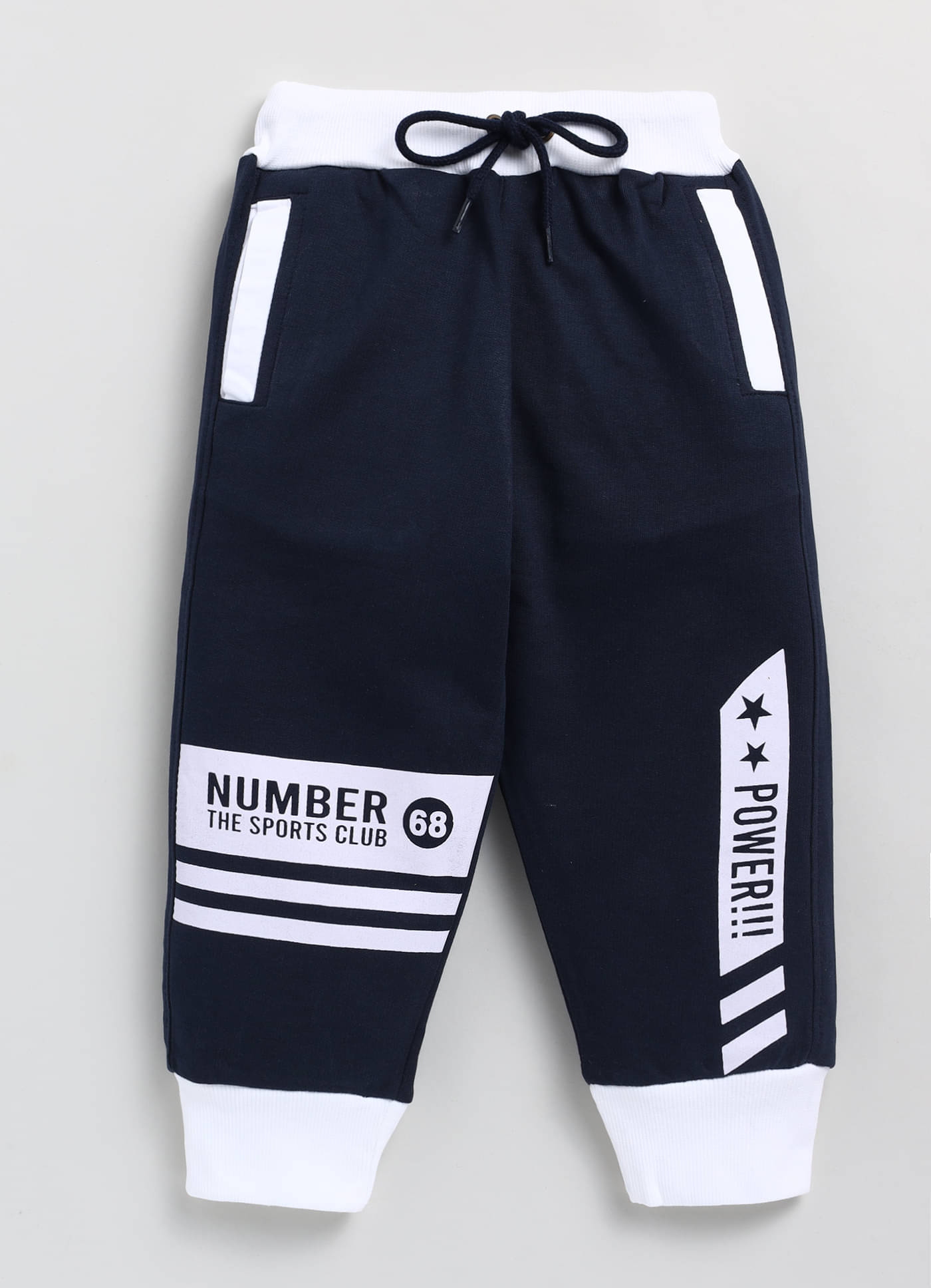     			CUTOPIES Pack of 1 Boys Polyester Blend Trackpant ( Navy )