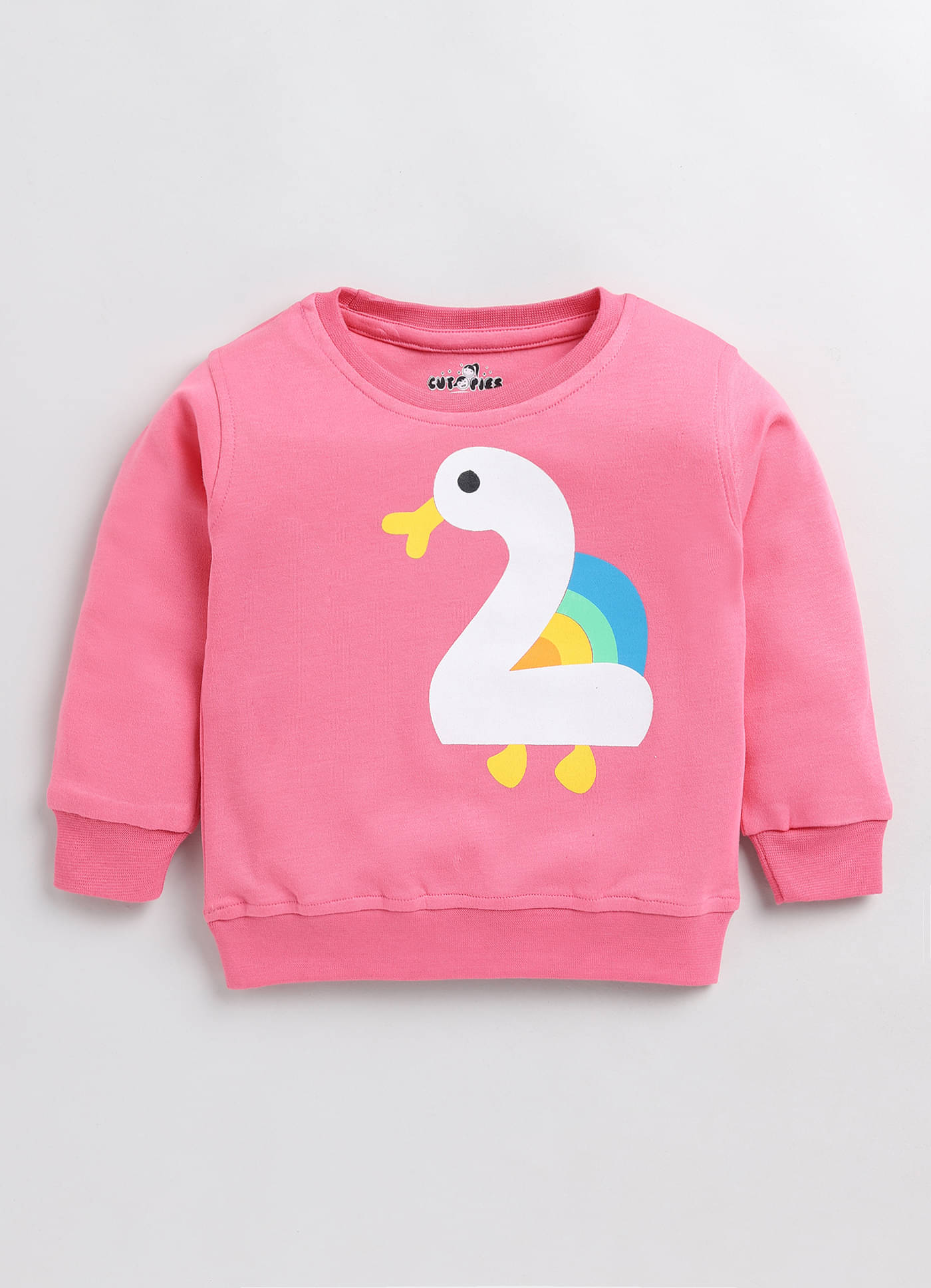     			Cutopies Baby Boys Graphic Print Rose Color Full-Sleeve Sweatshirt (Pack of 1)