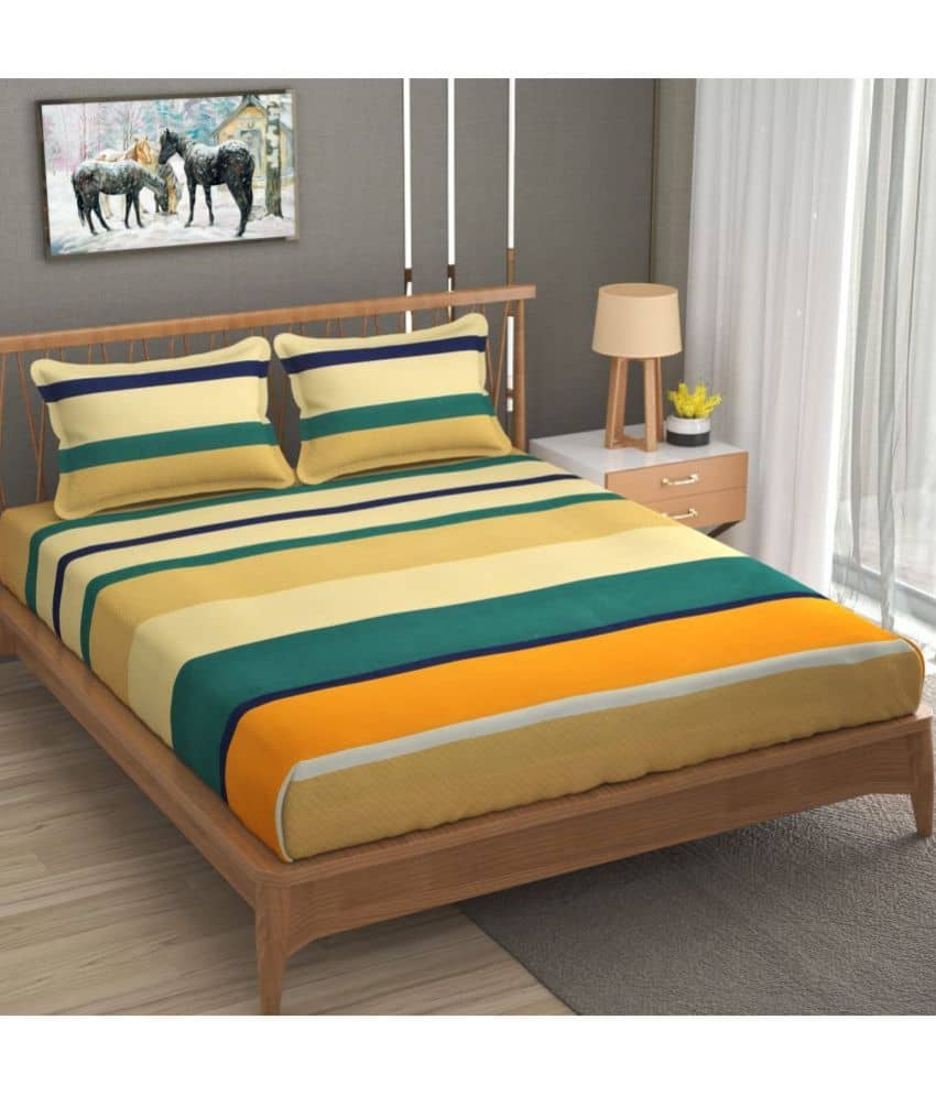 Decent Home Microfibre Abstract - Yellow