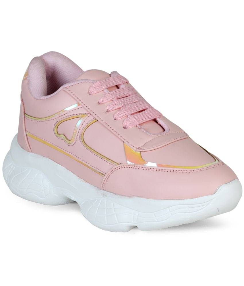     			Ishransh Pink Women's Sneakers