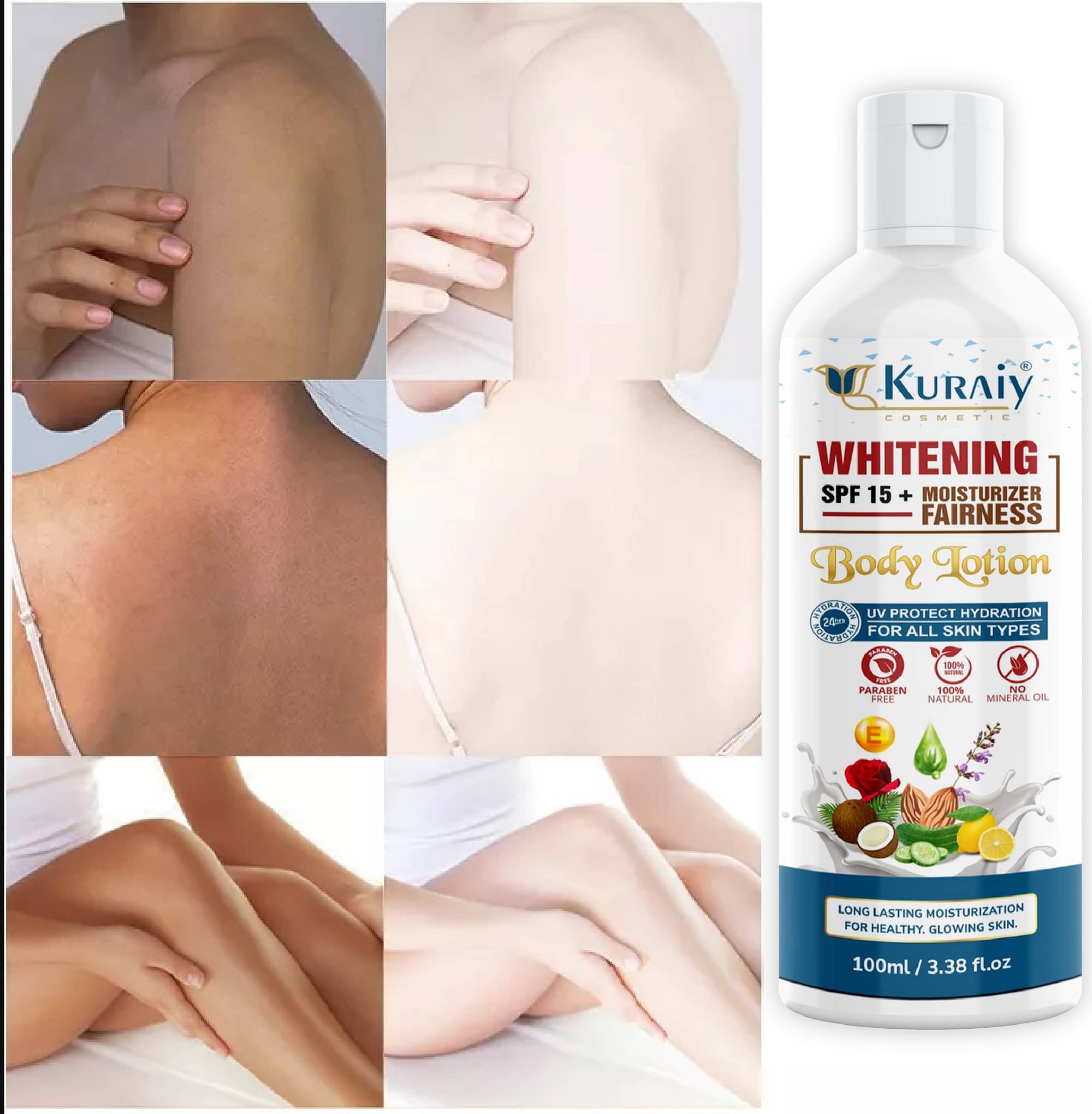 KURAIY Whitening MoisturizingBody Lotion Whitening Moisturizing Skin Lotion 100ml KURAIY Whitening MoisturizingBody Lotion Whitening Moisturizing Skin Lotion 100ml
