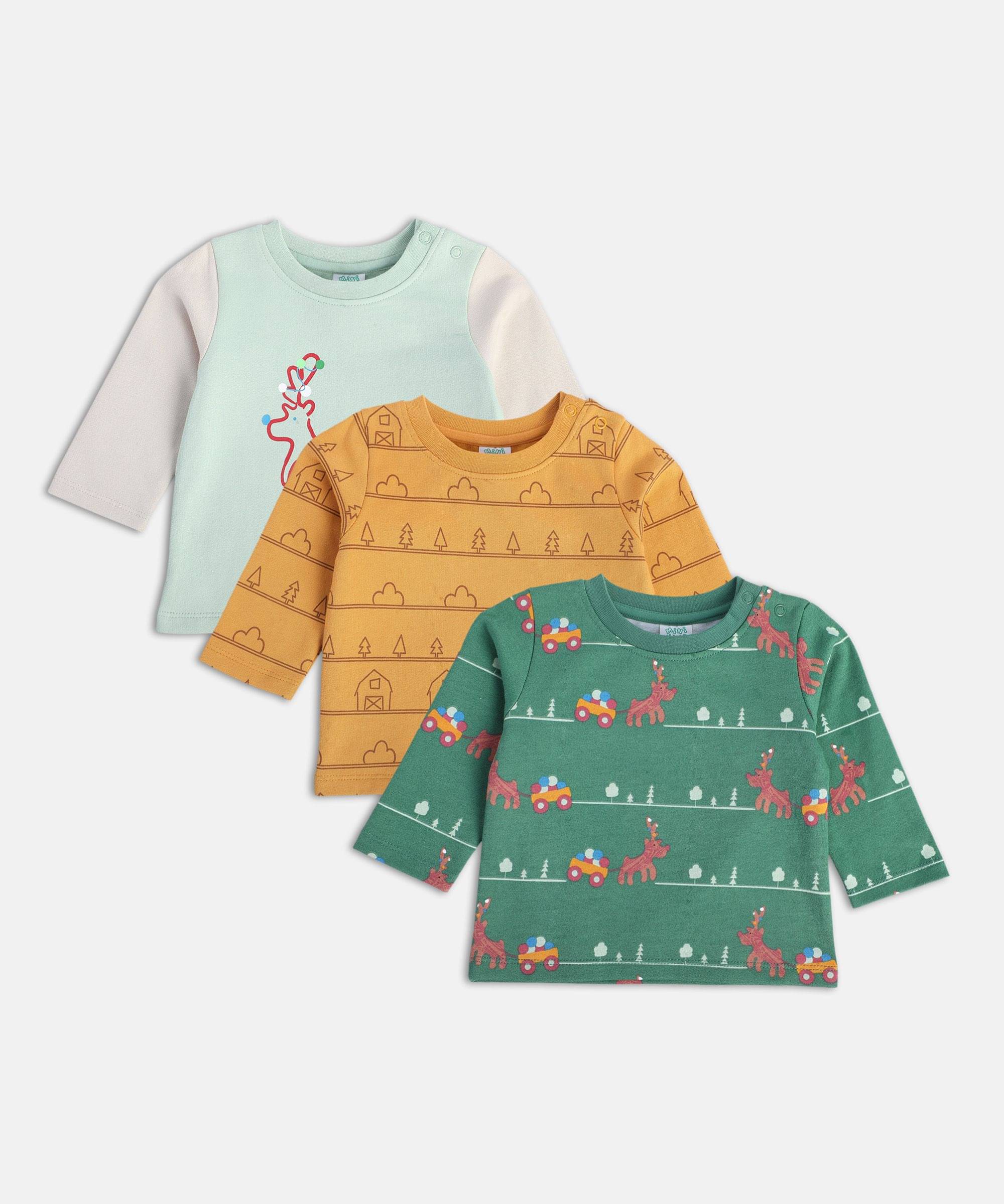     			MINI KLUB Pack of 1 Baby Boys Cotton T-Shirt ( Multi )