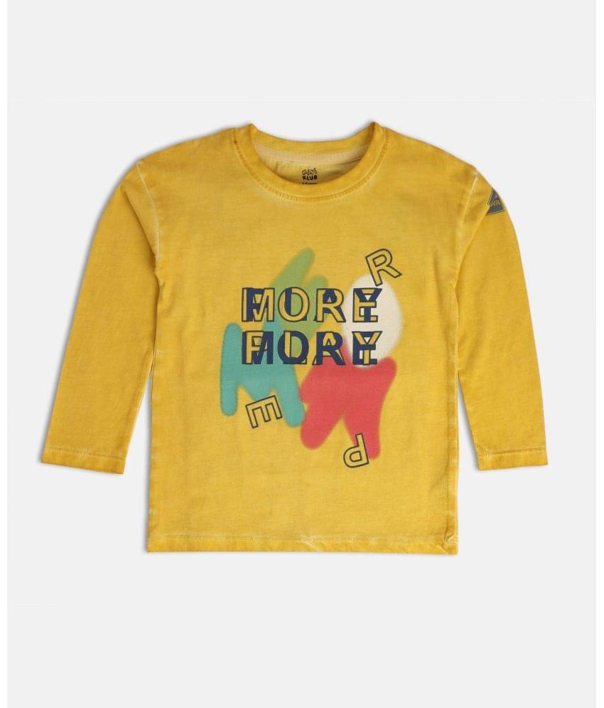     			MINI KLUB Pack of 3 Boys Cotton T-Shirt ( Yellow )