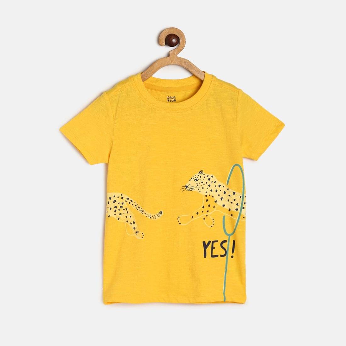     			MINI KLUB Pack of 1 Boys Cotton T-Shirt ( Yellow )