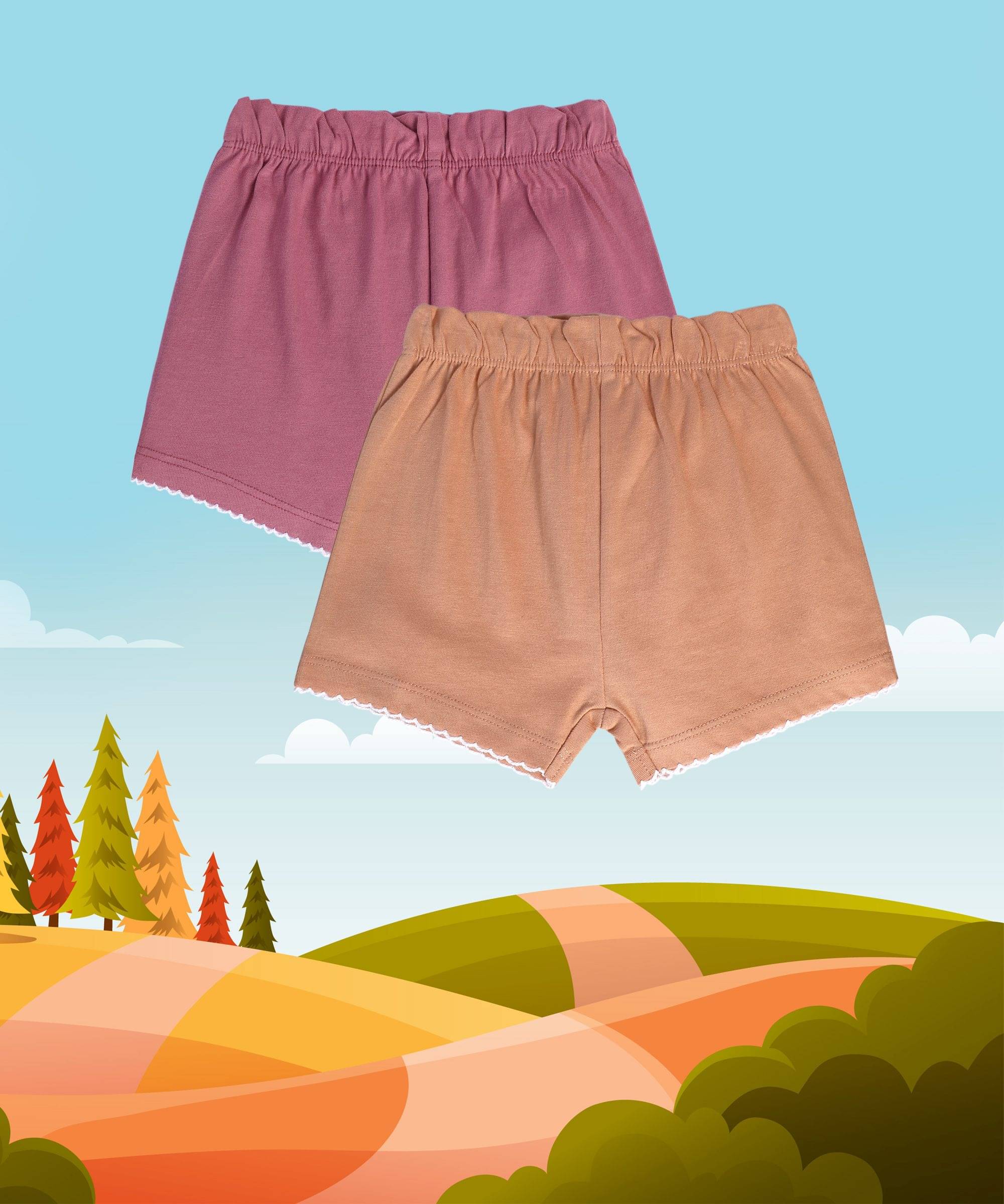     			MINI KLUB Baby Girls Cotton Shorts ( Multi )