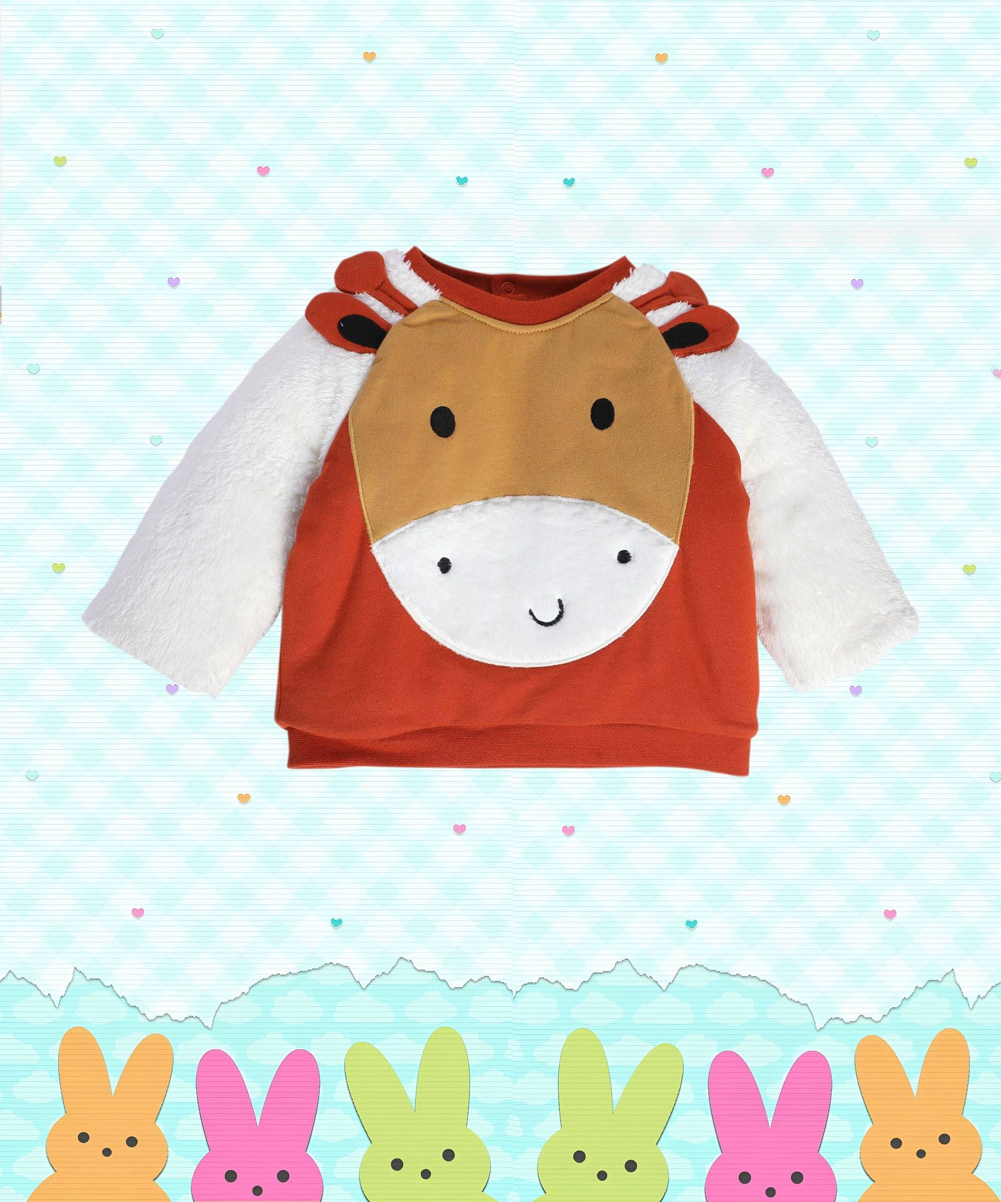     			MINIKLUB RED/MARSHMALLOW SWEAT SHIRT For BABY BOYS