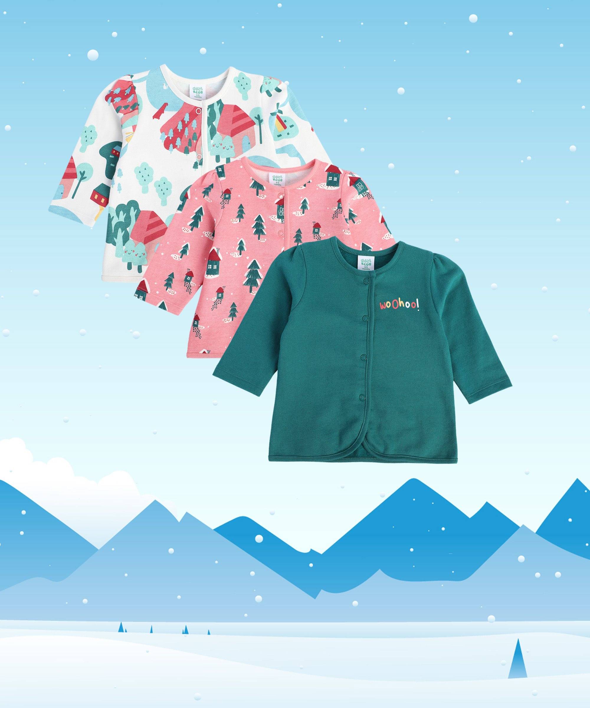     			MINI KLUB Baby Girls 100% Cotton ( Multi )