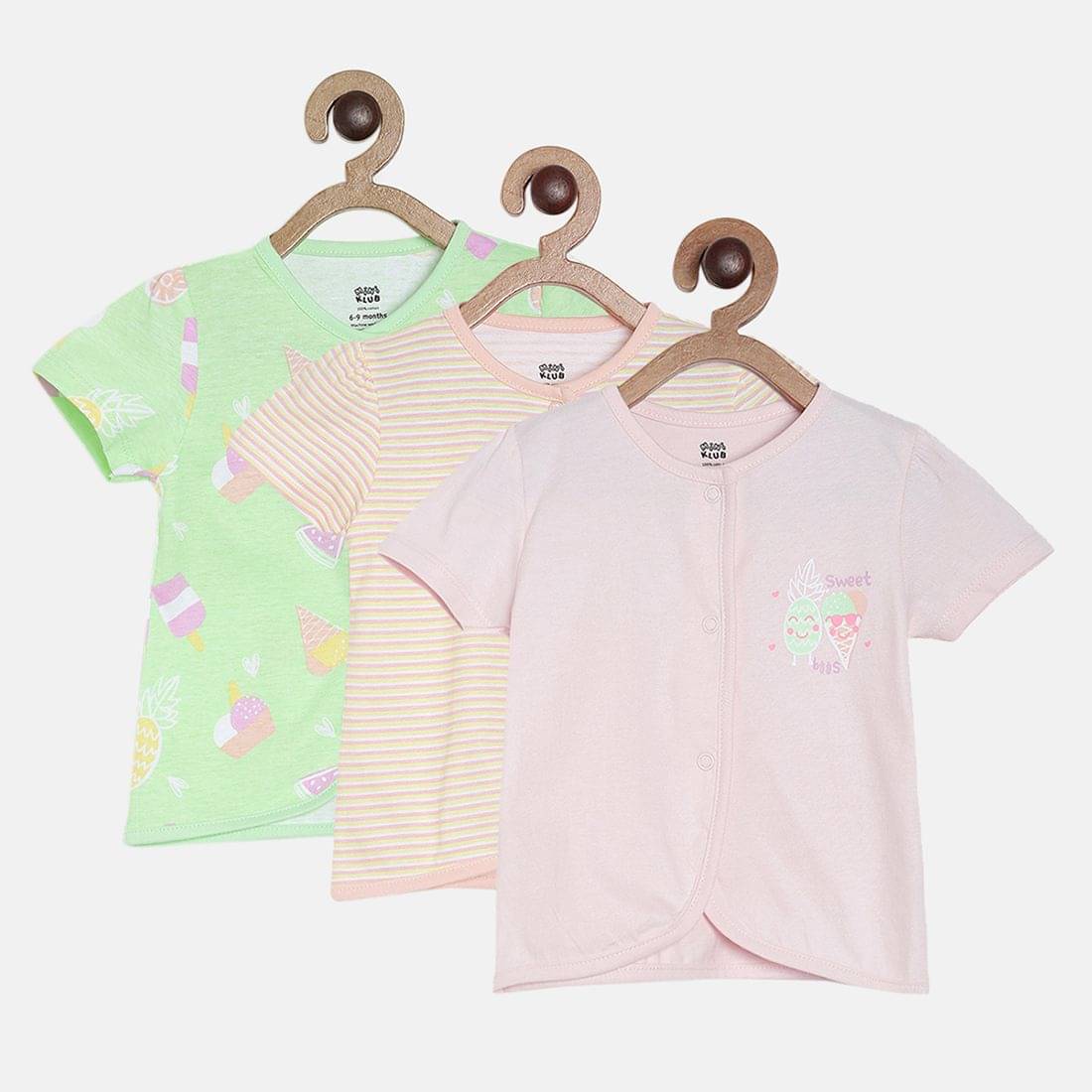     			MINI KLUB Baby Girls 100% Cotton ( Multi )
