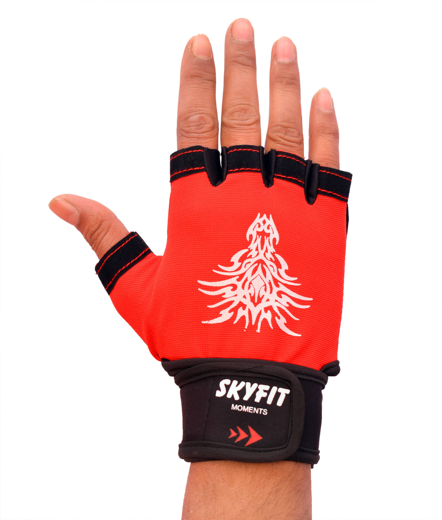 NOSPEX - 26RED GLOVE Unisex Polyester Gym Gloves For Professional Fitness Training and Workout With Half-Finger Length NOSPEX - 26RED GLOVE Unisex Polyester Gym Gloves For Professional Fitness Training and Workout With Half-Finger Length