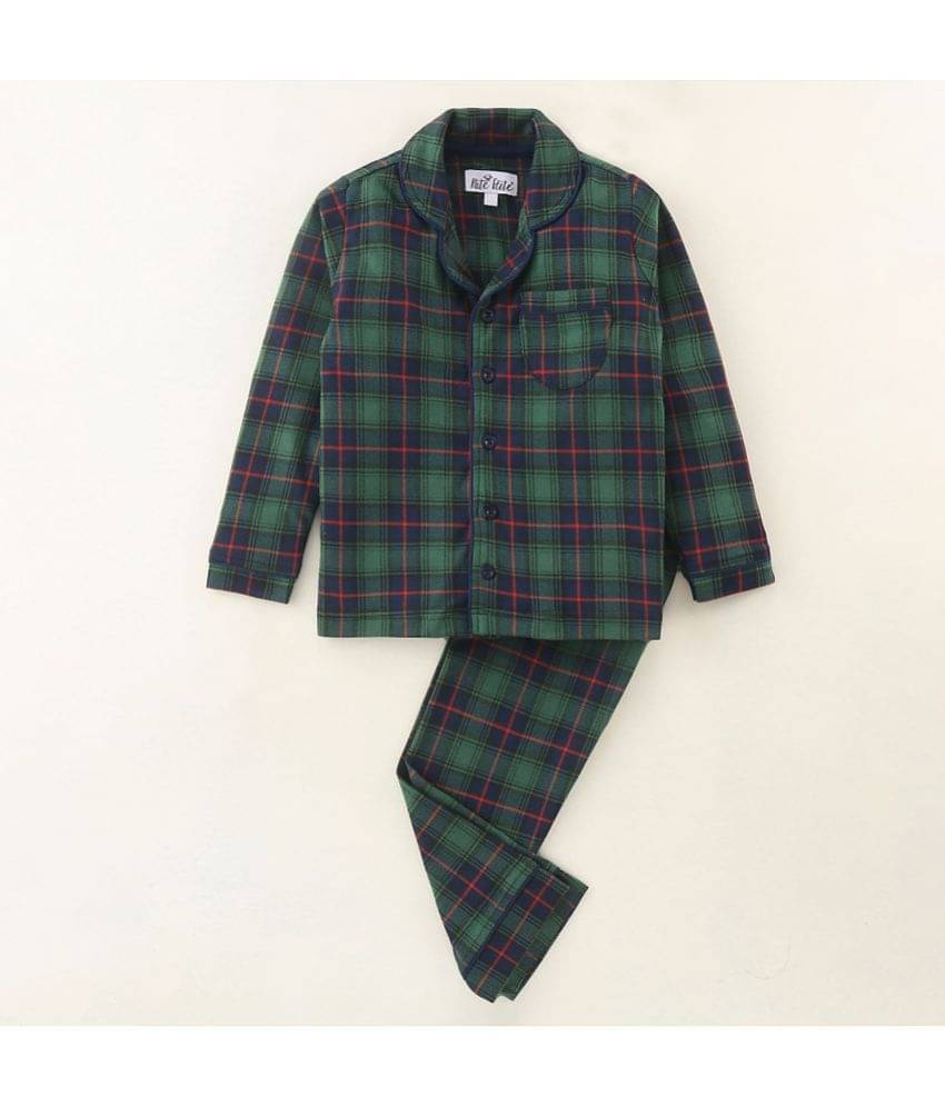     			Nite Flite Pack of 1 Boys 100% Cotton Nightsuit Set ( Multi Color )