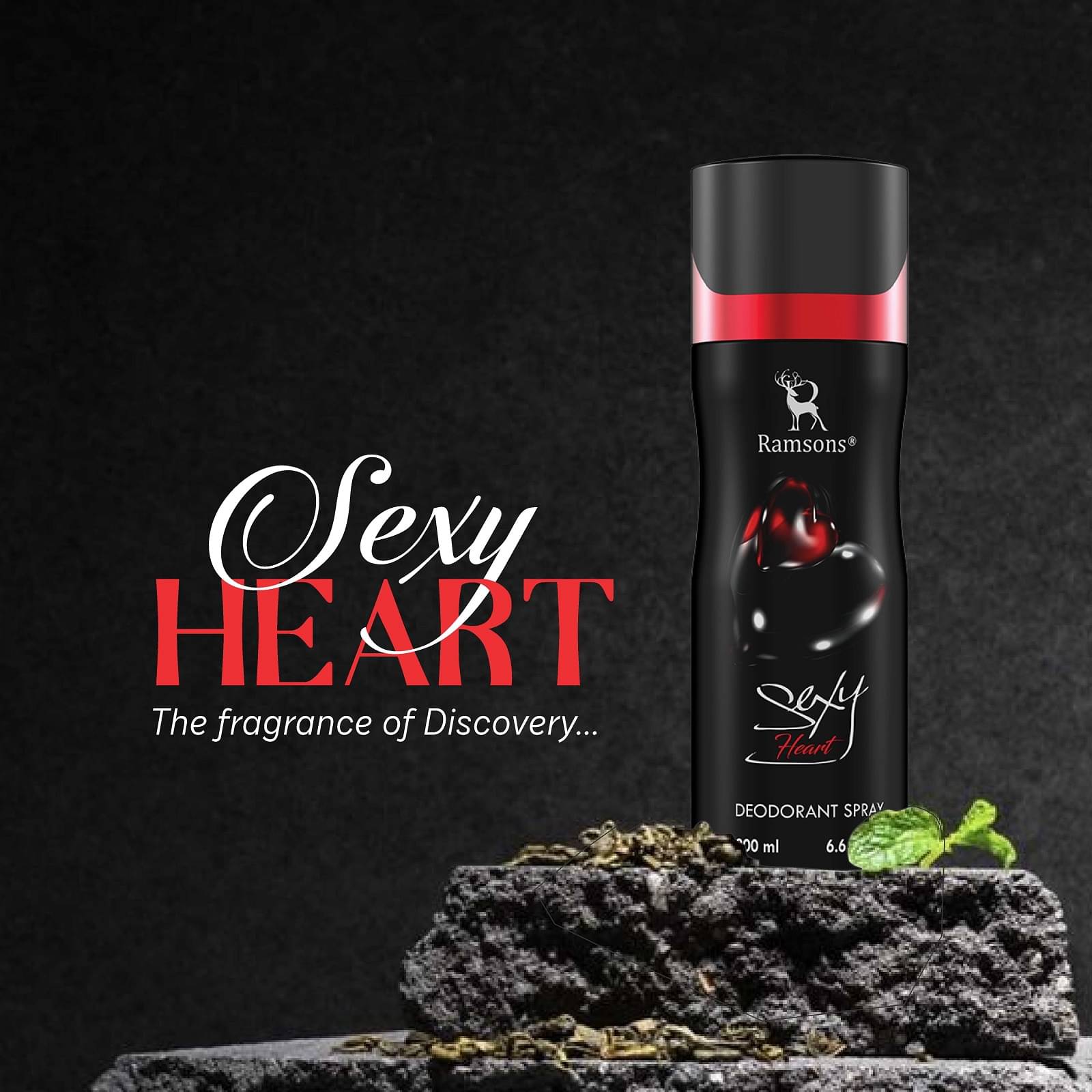     			Ramsons - Sexy Heart -Deodorant Spray Body Mist For Men 200ml ( Pack of 1 )