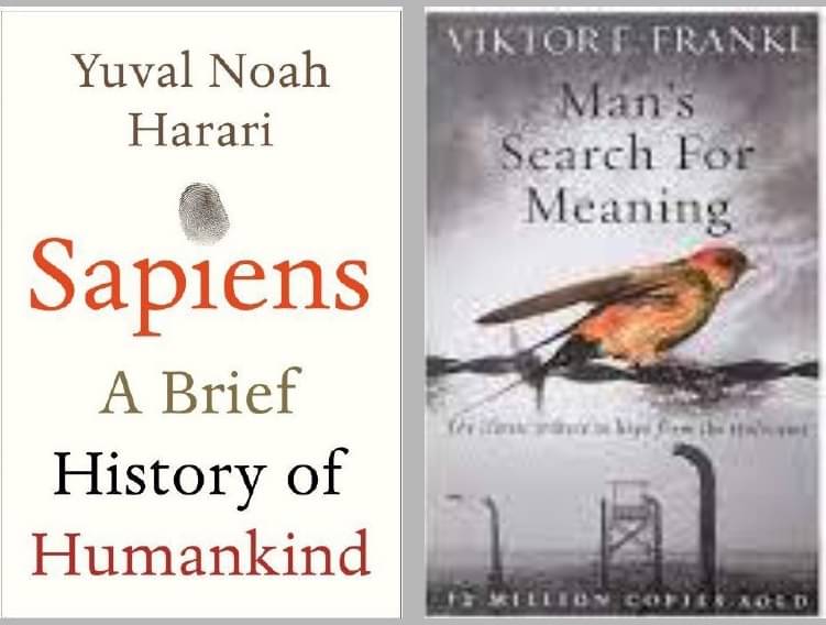     			Sapiens + Man's Search For Meaning