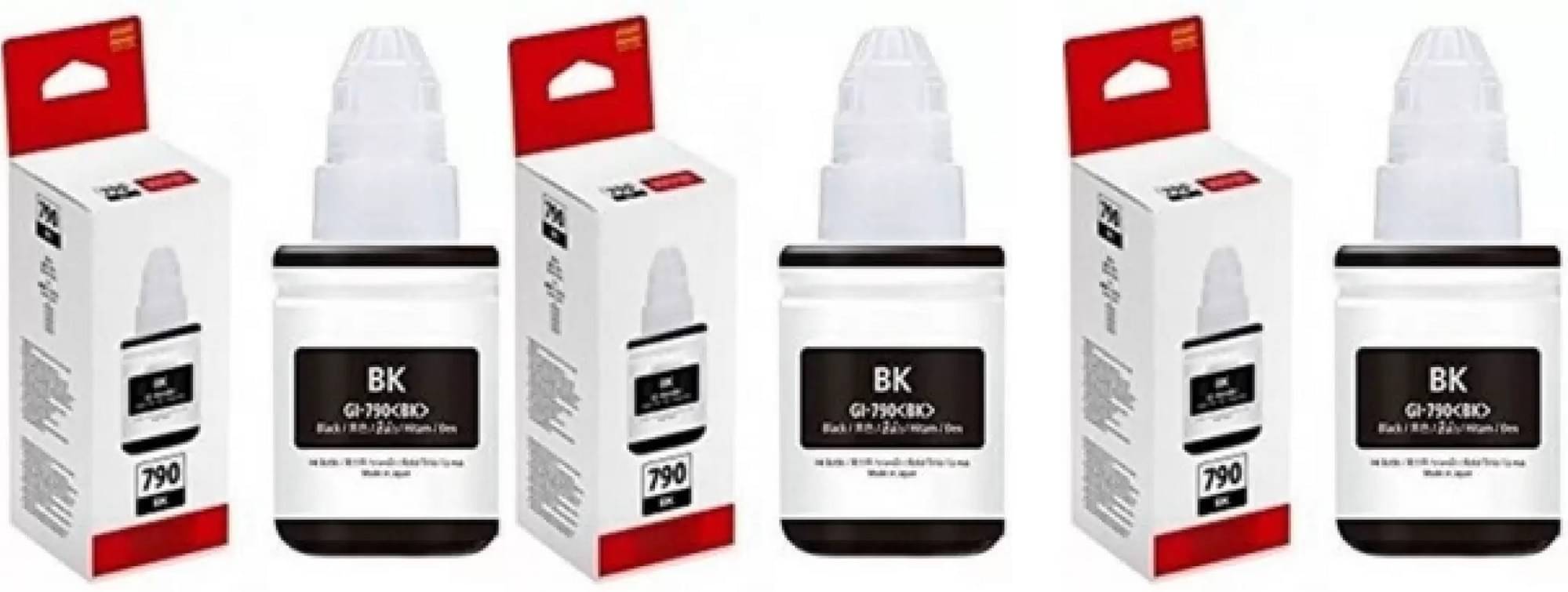 TEQUO 790 For G1000 Ink Black Pack of 3 Cartridge for GI790 INK Cartridge Use Pixma G1000, G2000, G3000 Printers TEQUO 790 For G1000 Ink Black Pack of 3 Cartridge for GI790 INK Cartridge Use Pixma G1000, G2000, G3000 Printers