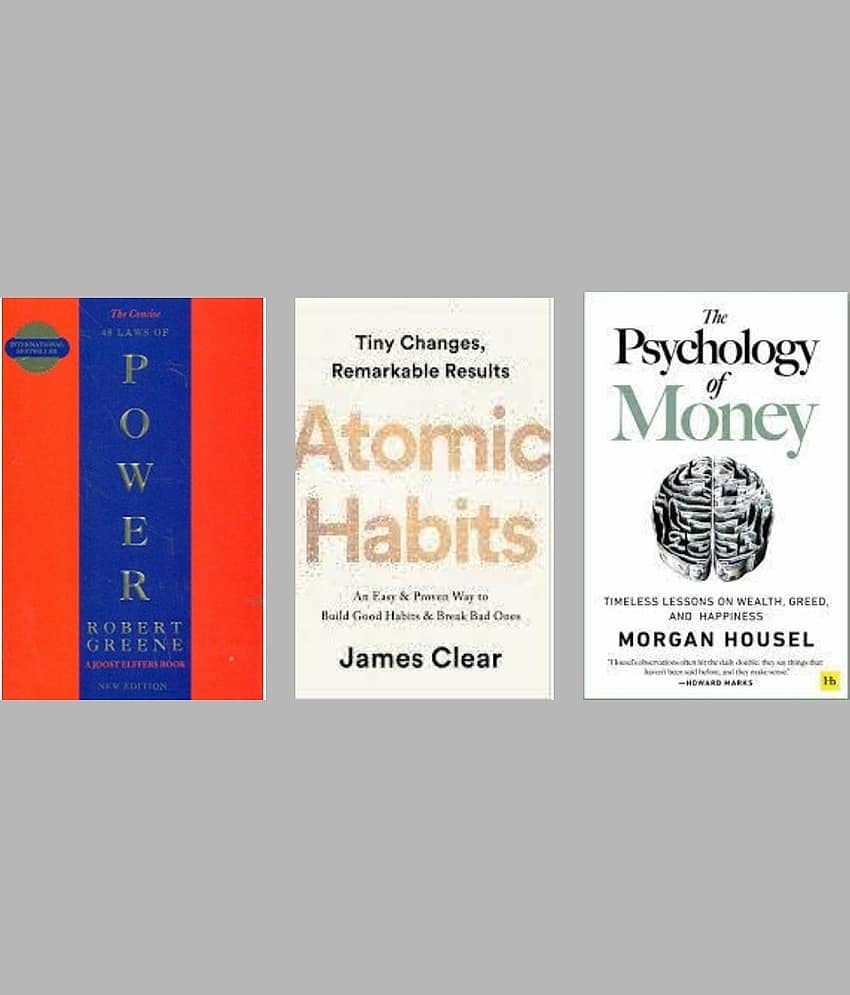 The Concise 48 Laws Of Power + Atomic Habits + The Psychology of Money - Stationery | Buy online on ZillyBuy