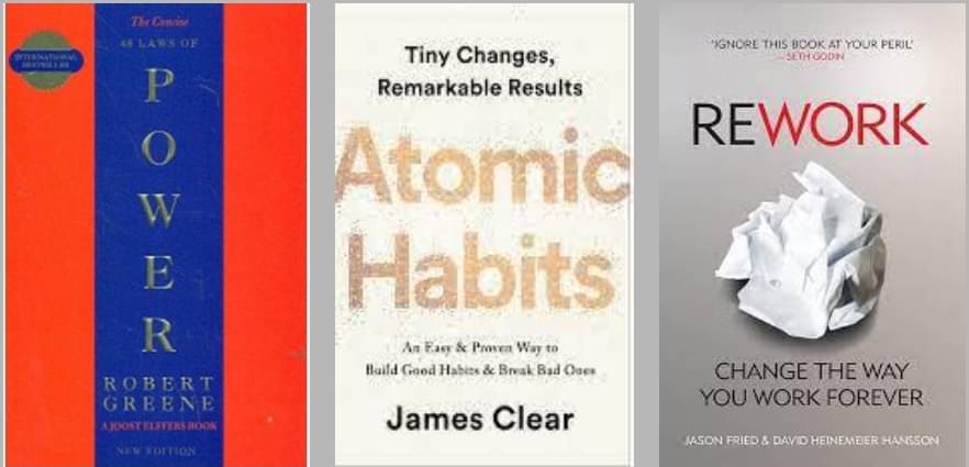     			The Concise 48 Laws Of Power + Atomic Habits + Rework