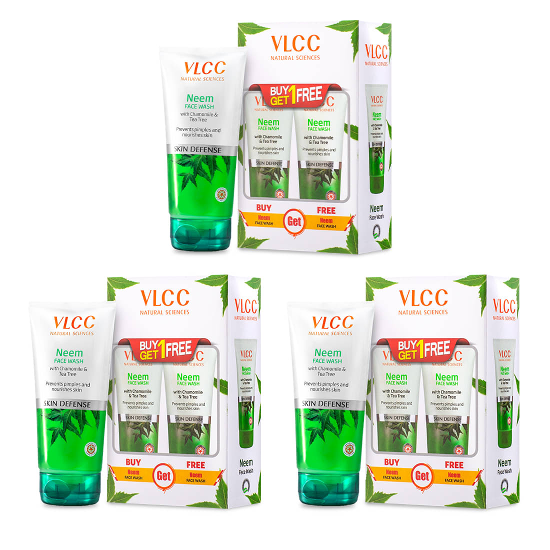     			Vlcc Neem Face Wash , 300Ml(Pack Of 3)