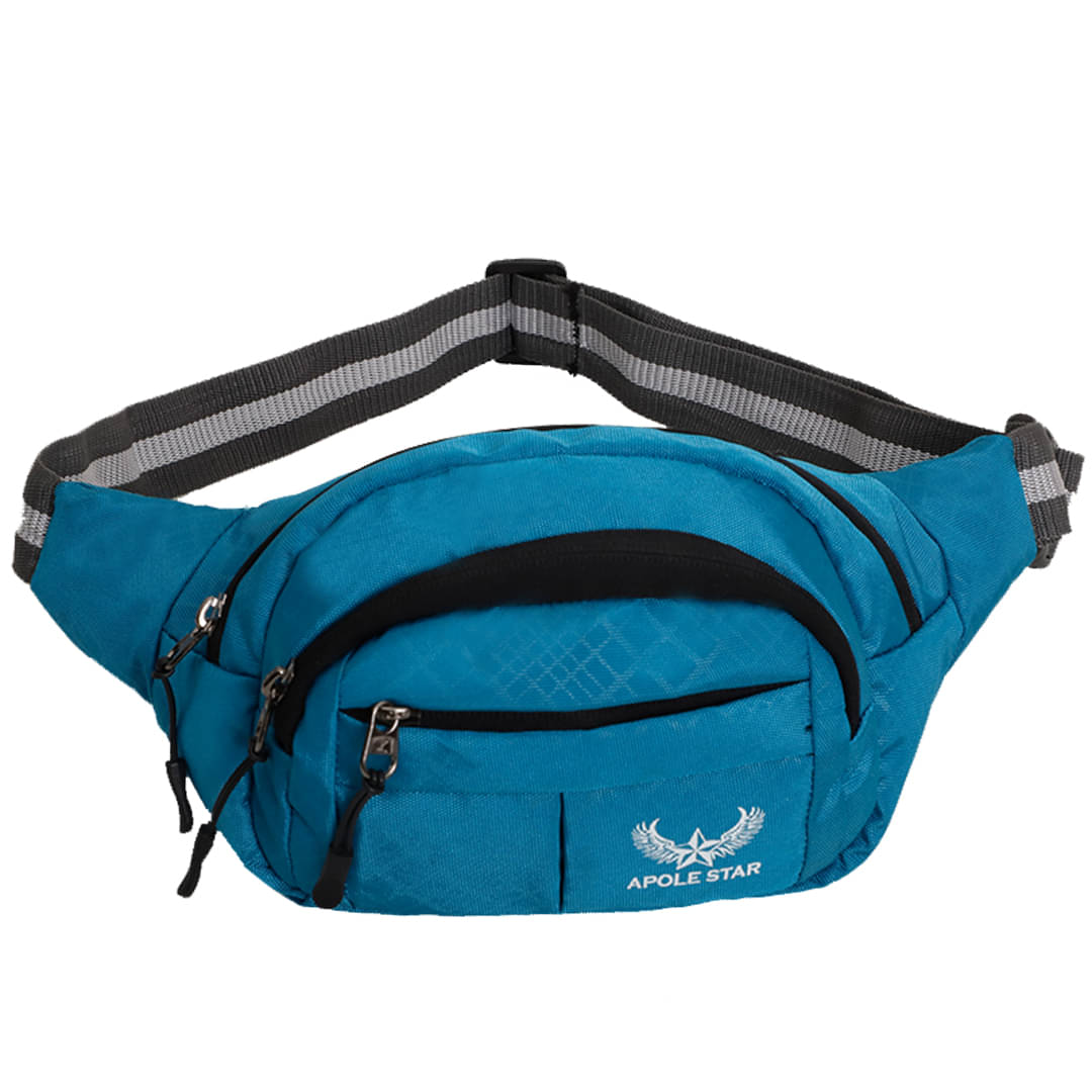     			APOLESTAR WAIST BAG /CHEST BAG Polyester Blue Passport Holder