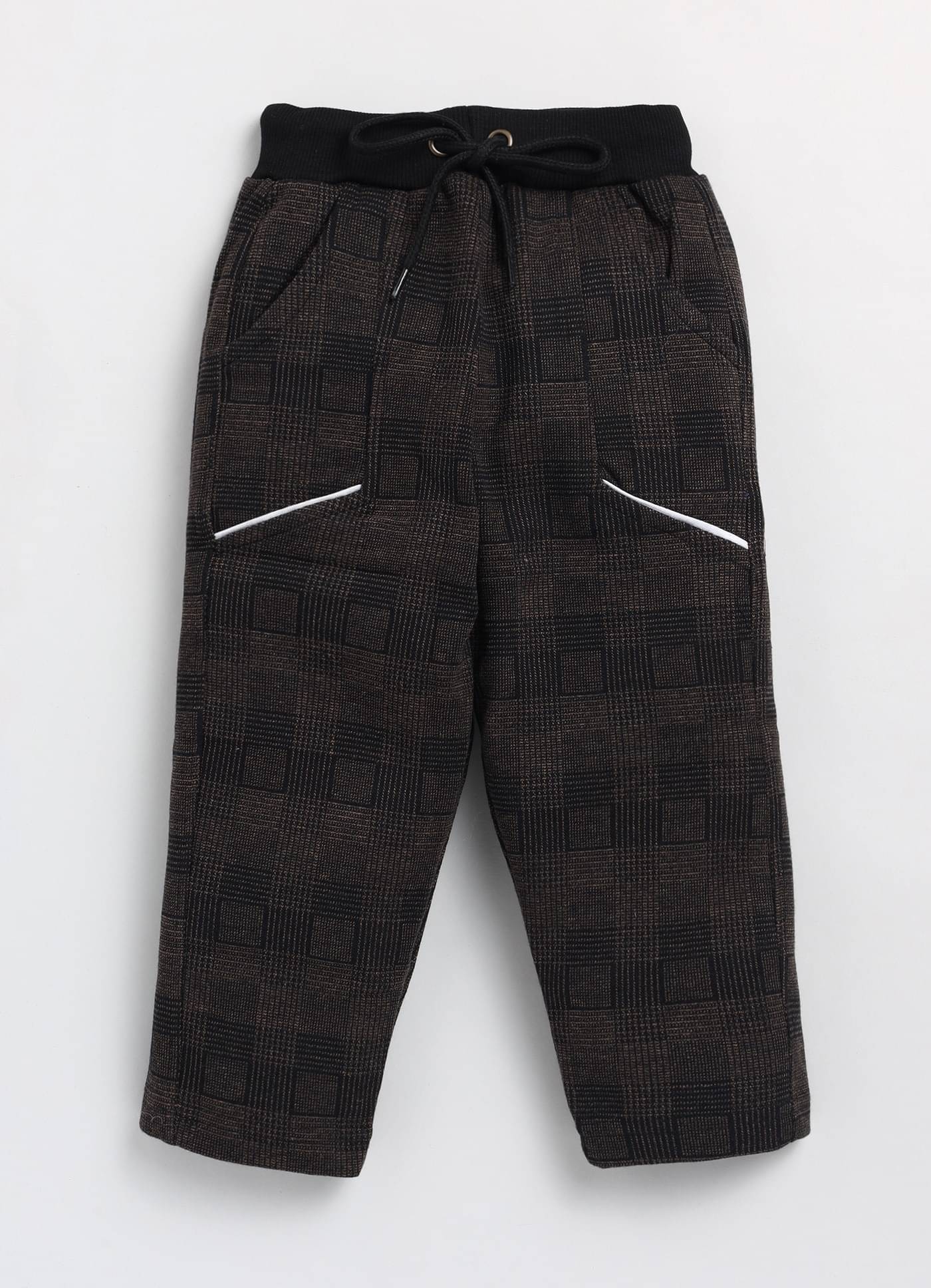     			CUTOPIES Pack of 1 Boys Polyester Blend Trackpant ( Coffee )