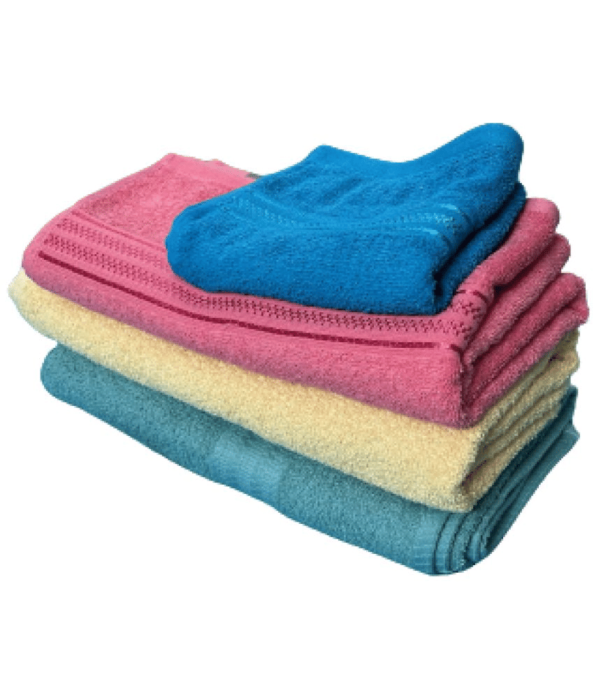     			Finesse Decor Cotton Textured Above 600 ( Pack of 4 ) - Yellow