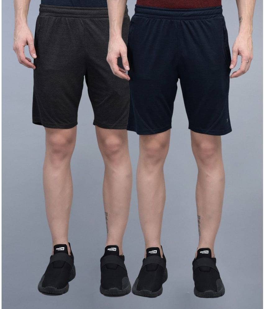     			Force NXT Multicolor Cotton Blend Men's Shorts ( Pack of 2 )