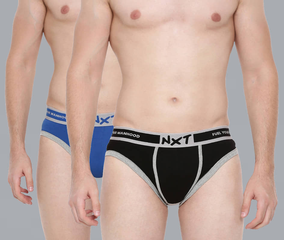 Force NXT Pack of 2 Cotton Briefs For Men's ( Multicolor )