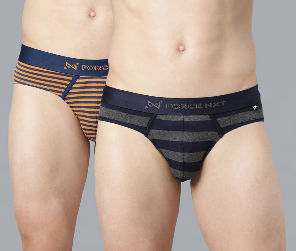 Force NXT Pack of 2 Cotton Briefs For Men's ( Multicolor )