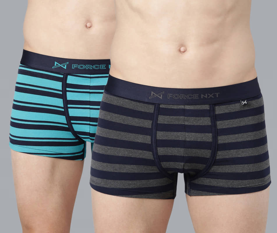 Force NXT Pack of 2 Cotton Trunks For Men's ( Multicolor )