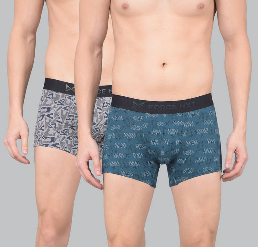 Force NXT Pack of 2 Cotton Trunks For Men's ( Multicolor ) Force NXT Pack of 2 Cotton Trunks For Men's ( Multicolor )