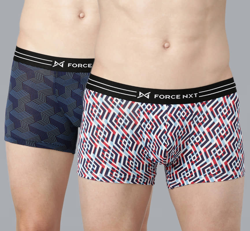 Force NXT Pack of 2 Modal Trunks For Men's ( Multicolor )