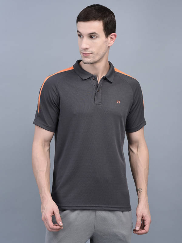 Force NXT Pack of 1 Polyester Regular Fit Colorblock Half Sleeves Men's Polo T Shirt ( Grey ) Force NXT Pack of 1 Polyester Regular Fit Colorblock Half Sleeves Men's Polo T Shirt ( Grey )