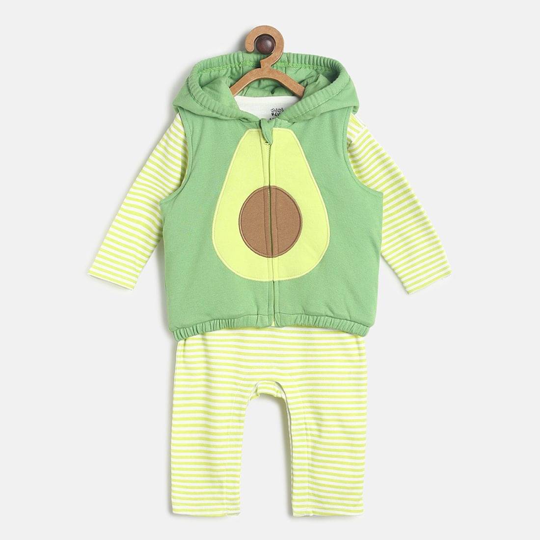     			MINI KLUB Pack of 1 Baby Boys Cotton Sweatshirts & Trouser ( Green )