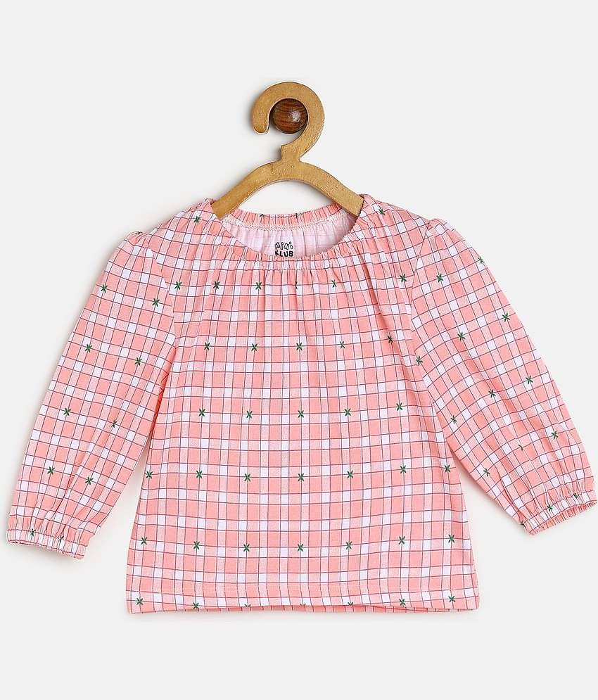 MINI KLUB Pack of 1 Baby Girls Cotton Dungaree Sets ( Green )