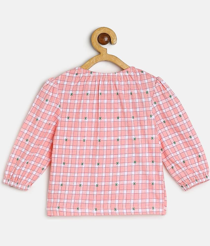 MINI KLUB Pack of 1 Baby Girls Cotton Dungaree Sets ( Green )