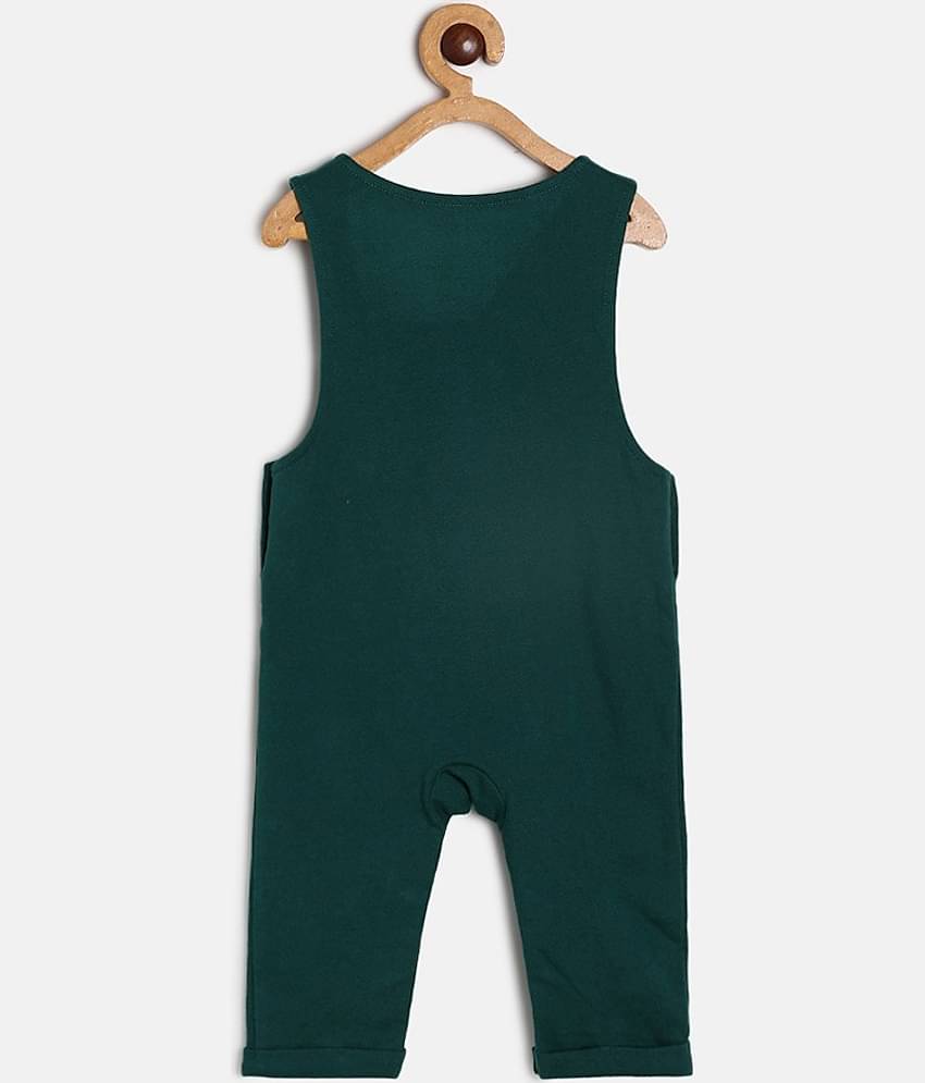 MINI KLUB Pack of 1 Baby Boys Cotton Dungaree Sets ( Green )