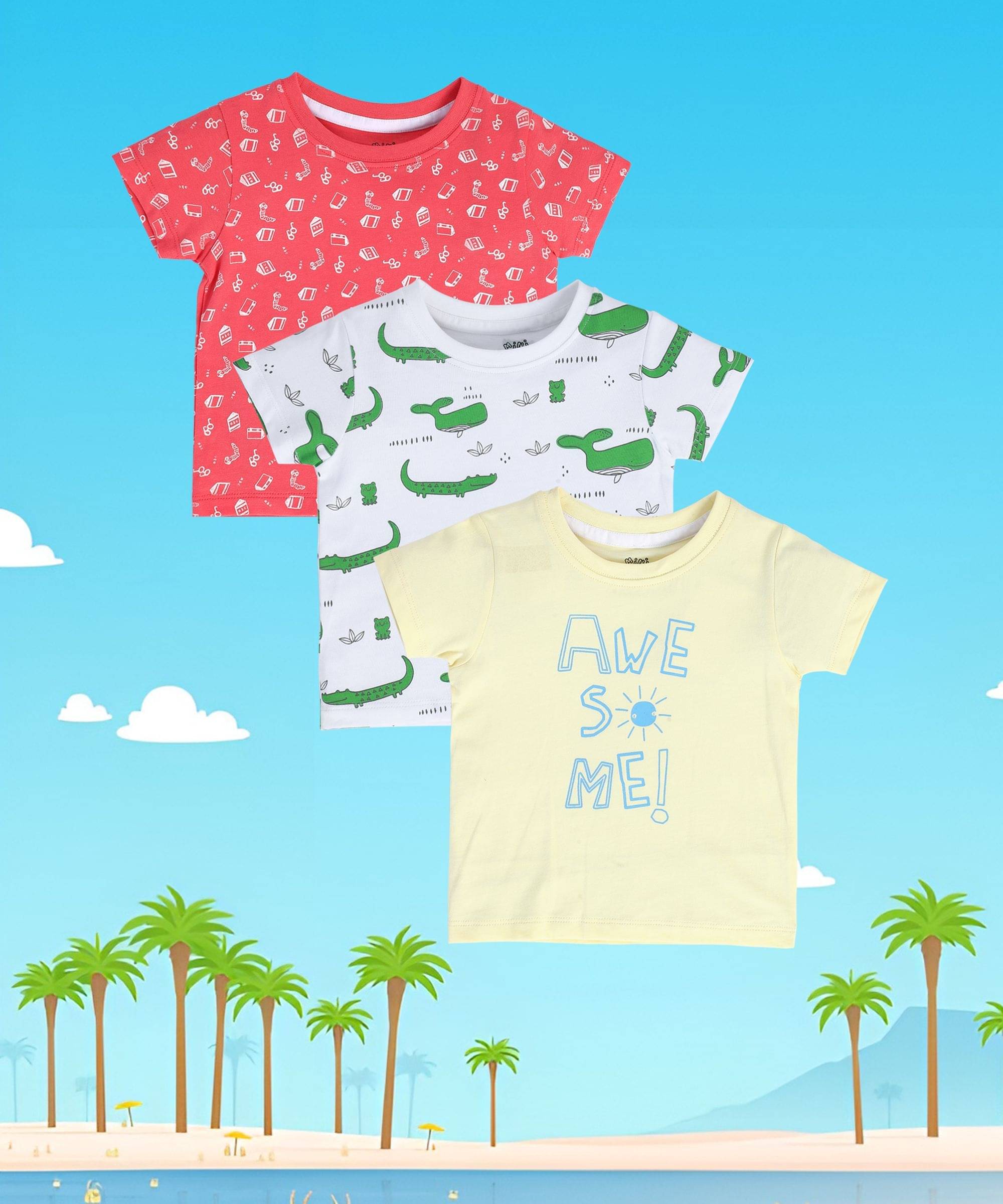     			MINI KLUB Pack of 1 Baby Boys Cotton T-Shirt ( Multi )