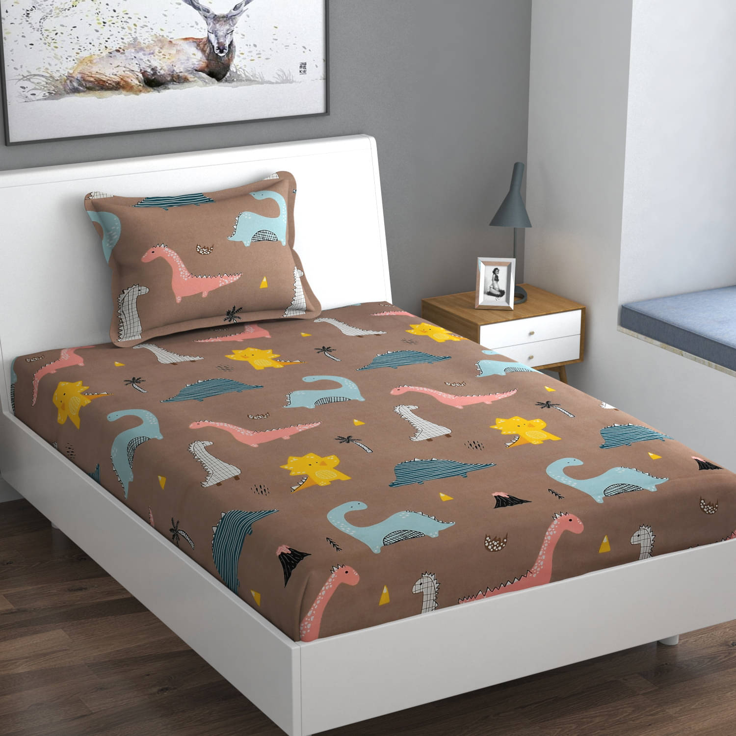 Nirwana Decor Microfiber Single Bedsheet ( Multicolor )     			Nirwana Decor Microfiber Single Bedsheet ( Multicolor )