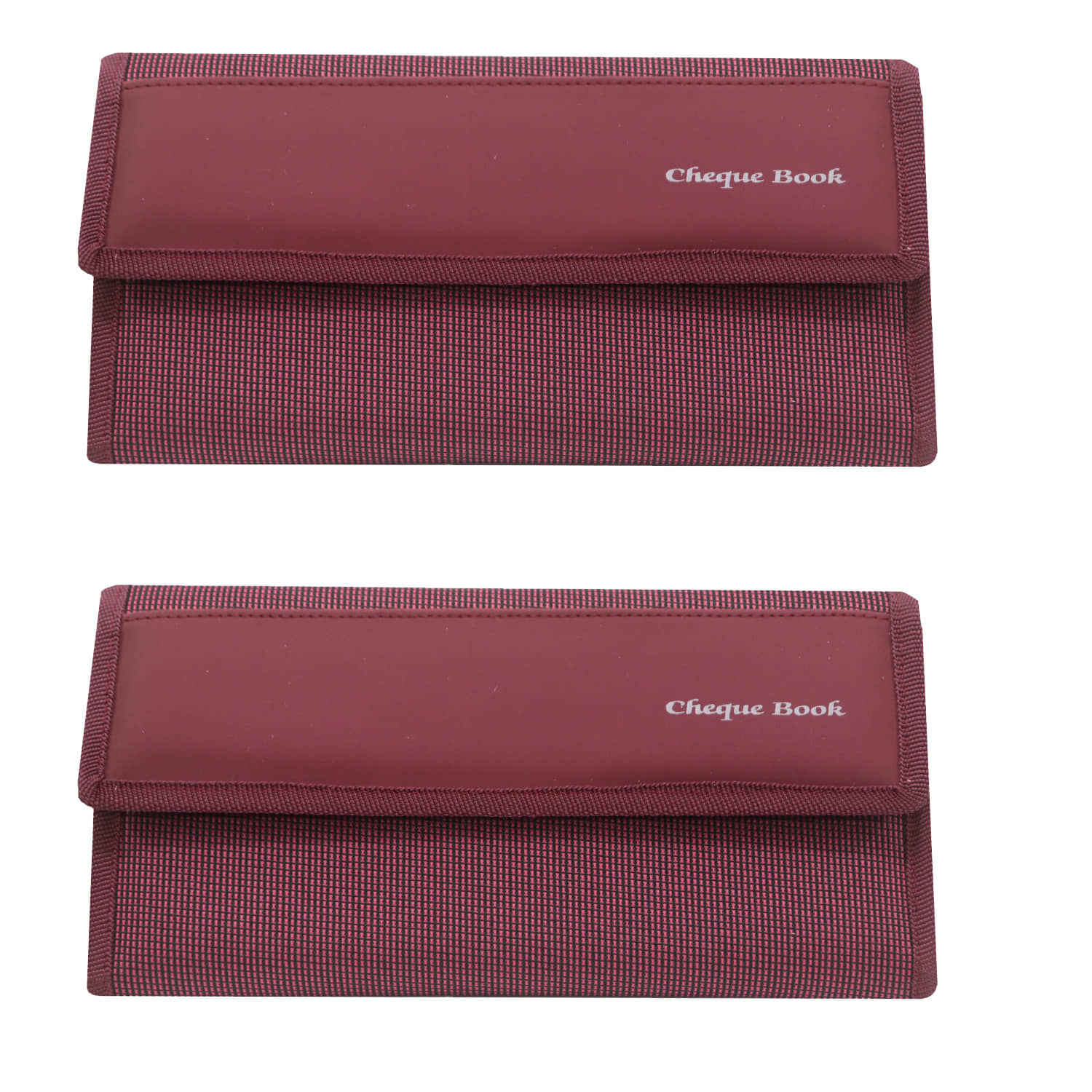 Sb Grand Fabric Pink Cheque Book Holder - Handbags | Buy online on ZillyBuy