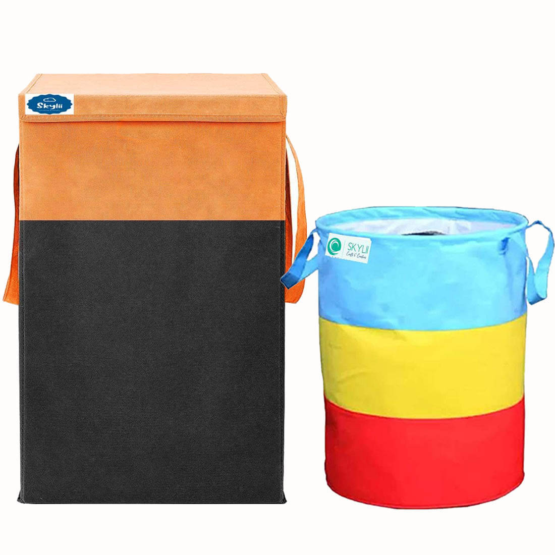     			Skylii Orange Laundry Bags ( Pack of 2 )