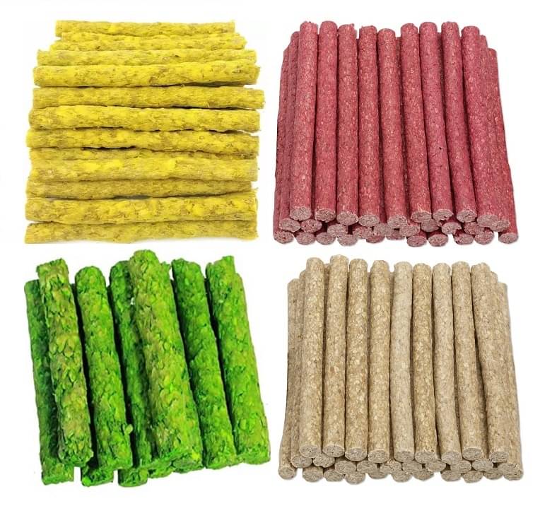     			The Treat Home 4 Mix Munchy stick (Chicken & Mutton) 500Gm, (Mint & Natural) 200Gm Best Combo Pack For Dog