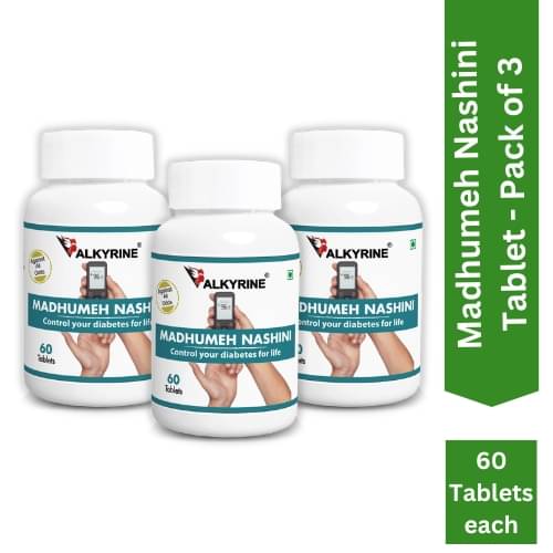     			Valkyrine Madhumeh Nashini | Blood Sugar Control Tablet 180 No.S Pack of 3
