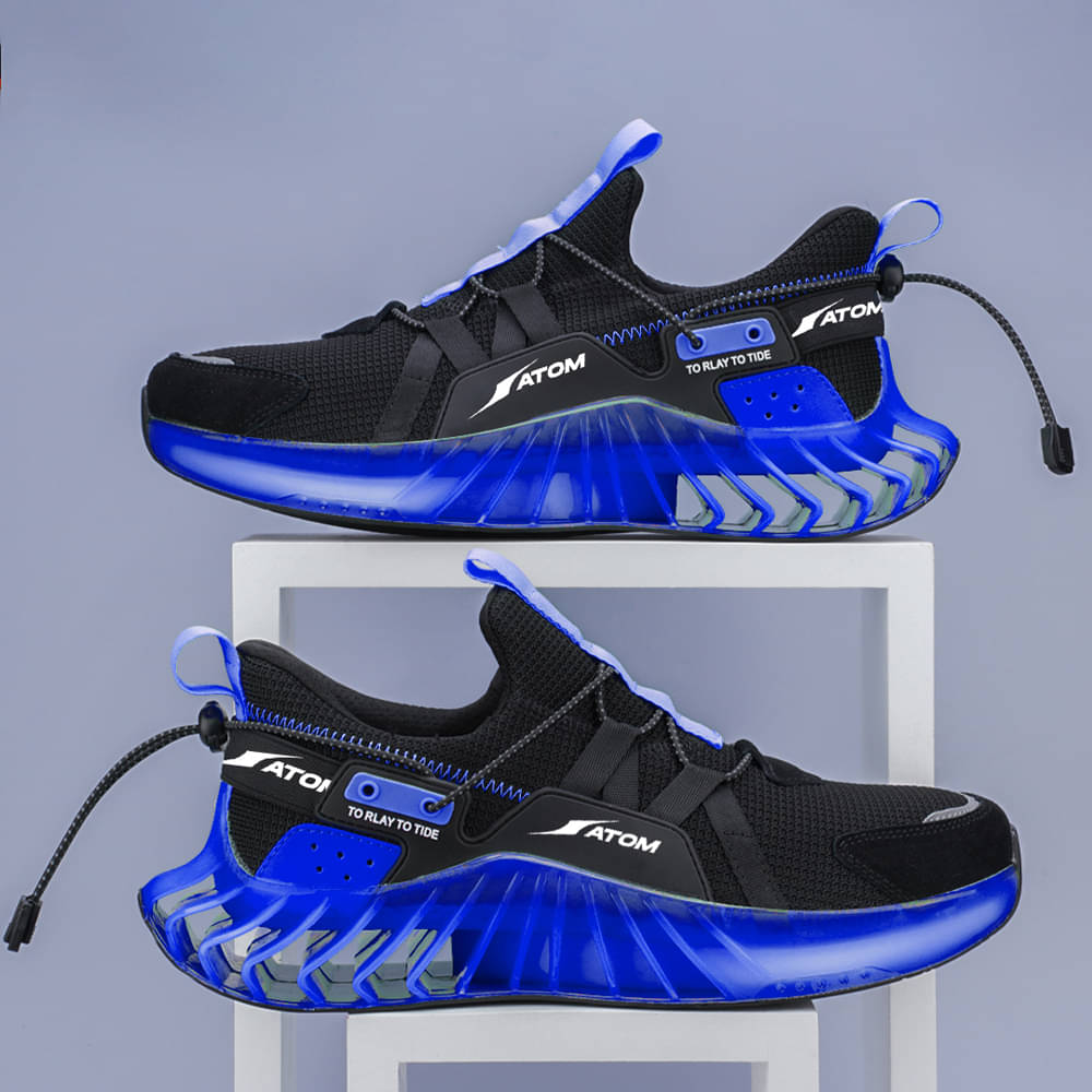     			ATOM Good Vibes Black Men's Sneakers