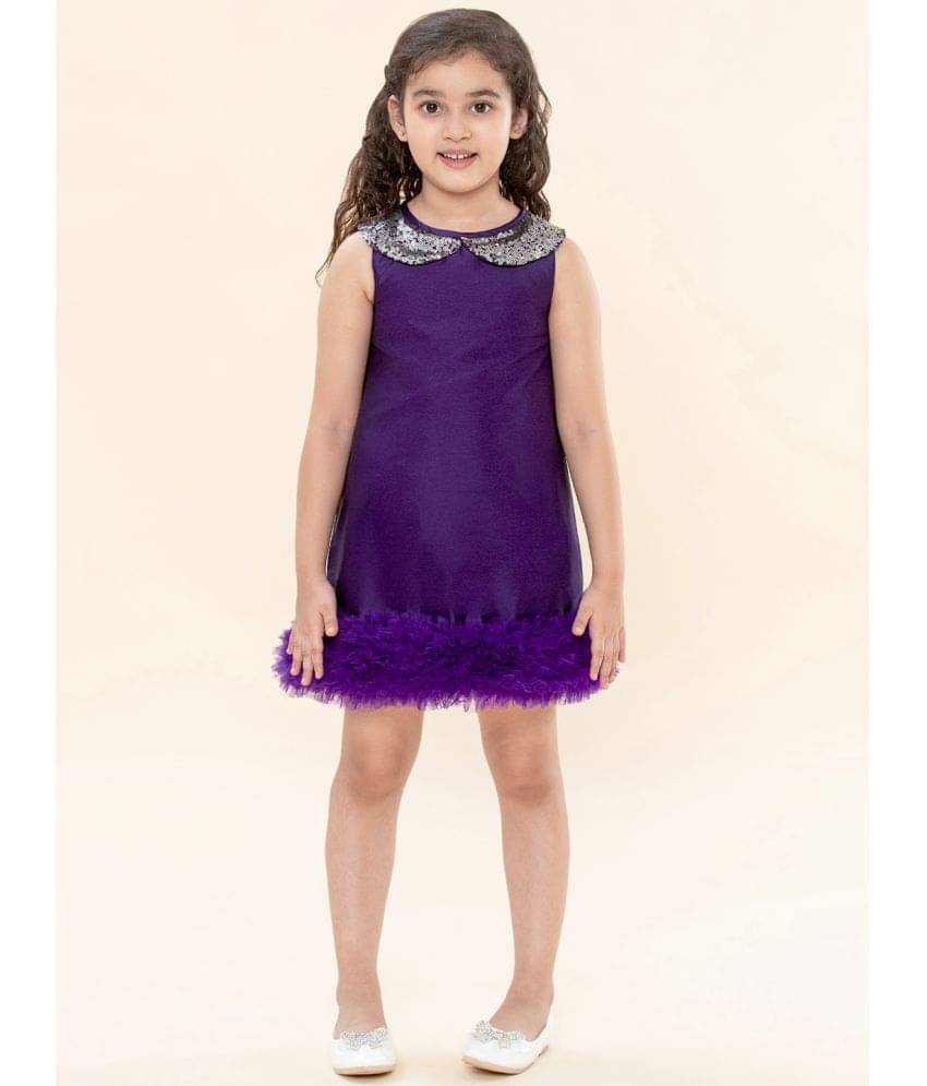A.T.U.N. Polyester Shift Dress For Girls ( Pack of 1 , Navy ) A.T.U.N. Polyester Shift Dress For Girls ( Pack of 1 , Navy )