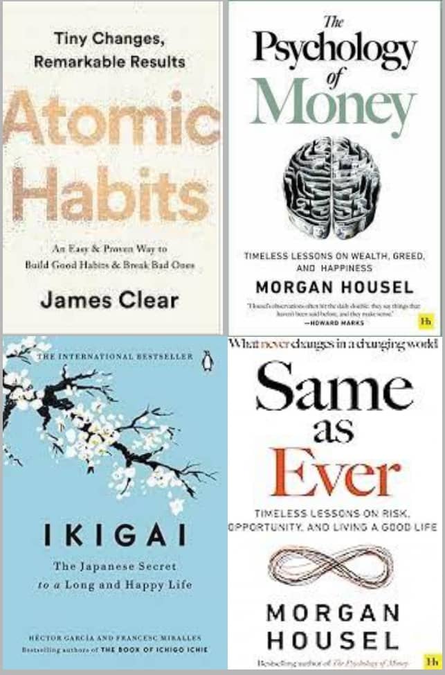 Atomic Habits + The Psychology Of Money + Ikigai + Same as Ever - Stationery | Buy online on ZillyBuy