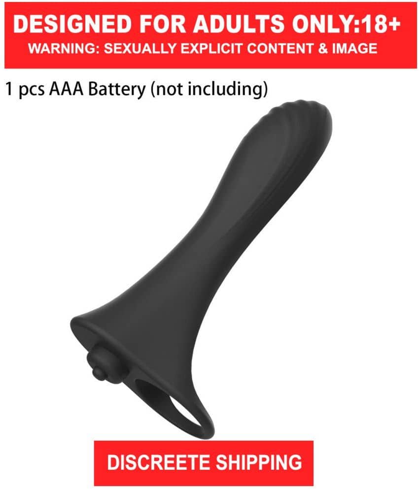 Butt Tingler Vibrating Butt Plug Silicone Anal Plug Removable Bulet Vibrator  Adult Sex Toy 7 Vibration Waterproof Vibrating Penis Ring